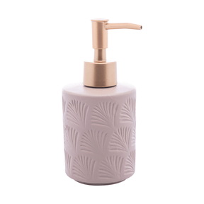 Jogo para Banheiro Leaf em Ceramica Nude 2 Peças