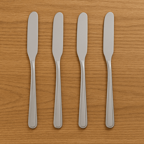 Jogo 4 Espatulas para Aperitivos de Inox 15cm