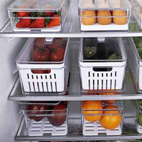 Kit 2 Organizadores Clear Fresh com Cesto 5 Litros