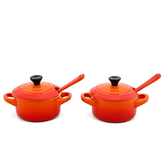 Kit 2 Peças para Molho e Condimento Laranja 10cm Le Creuset
