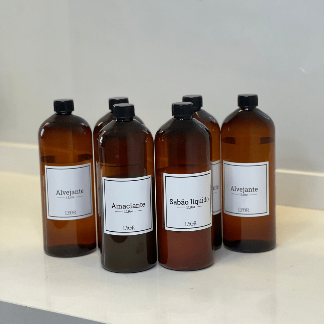 Kit 3 Peças para Lavanderia Vintage 1 Litro