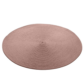 Kit 6 Jogos Americanos Redondo Fresno Taupe 38cm