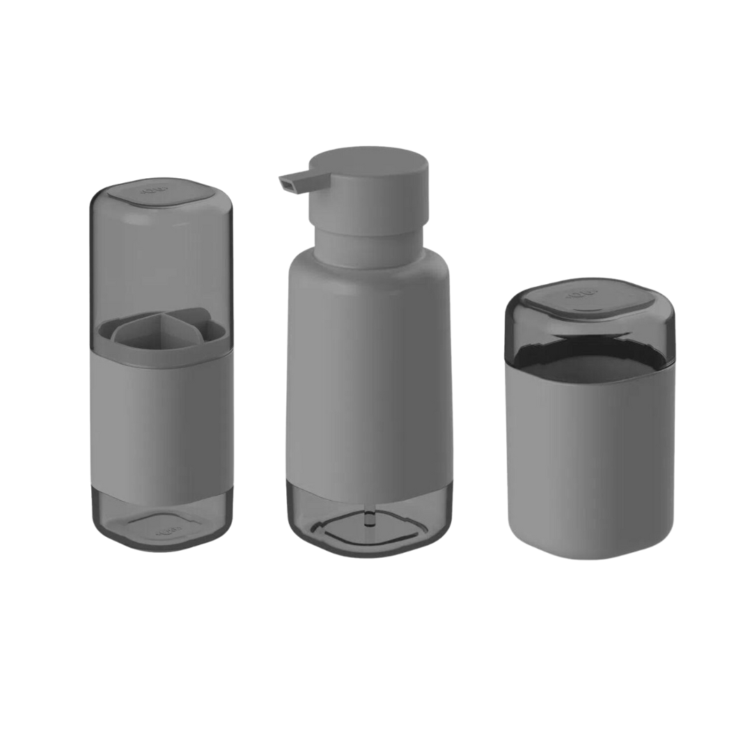 Kit Acessórios para Banheiro Dual Chumbo 3 Peças