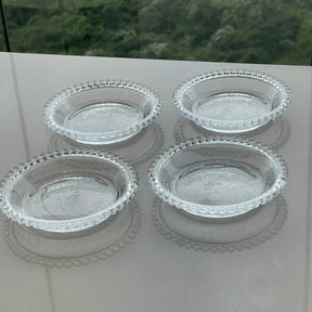 Kit Boleira e Jogo de Pratos Cristal Pearl 5 Peças