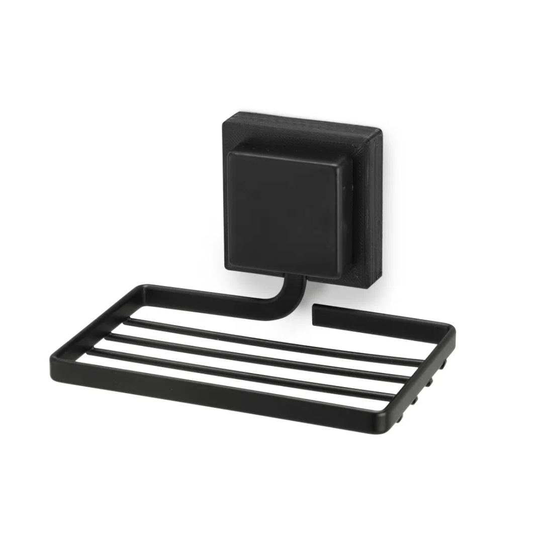Kit de Banheiro 3M Aço Piatina Preto 4 Peças