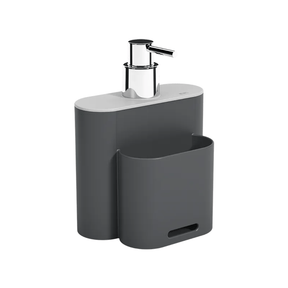 Kit Flat para Cozinha Cinza 3 Peças
