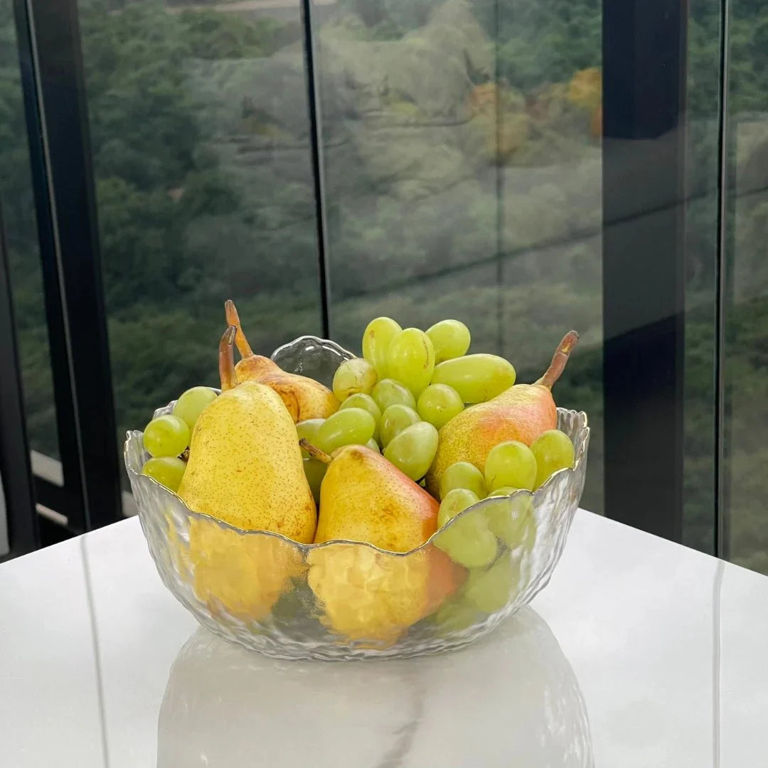 Kit Fondue 11 Peças com Bowl de Cristal Martelado