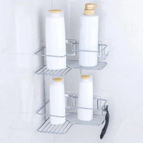 Kit para Banheiro em Aço com Ventosa Cromado - 3 Peças