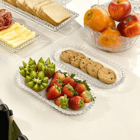Kit para Mesa Posta Premium de Cristal Linha Pearl 6 Peças