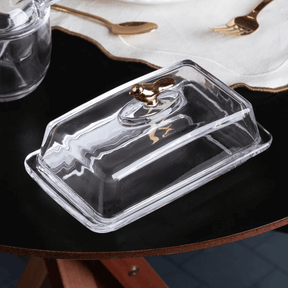 Kit para Mesa Posta de Cristal Golden Bird 8 Peças