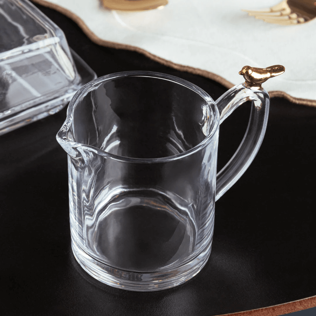 Kit para Mesa Posta Café Golden Bird 8 Peças