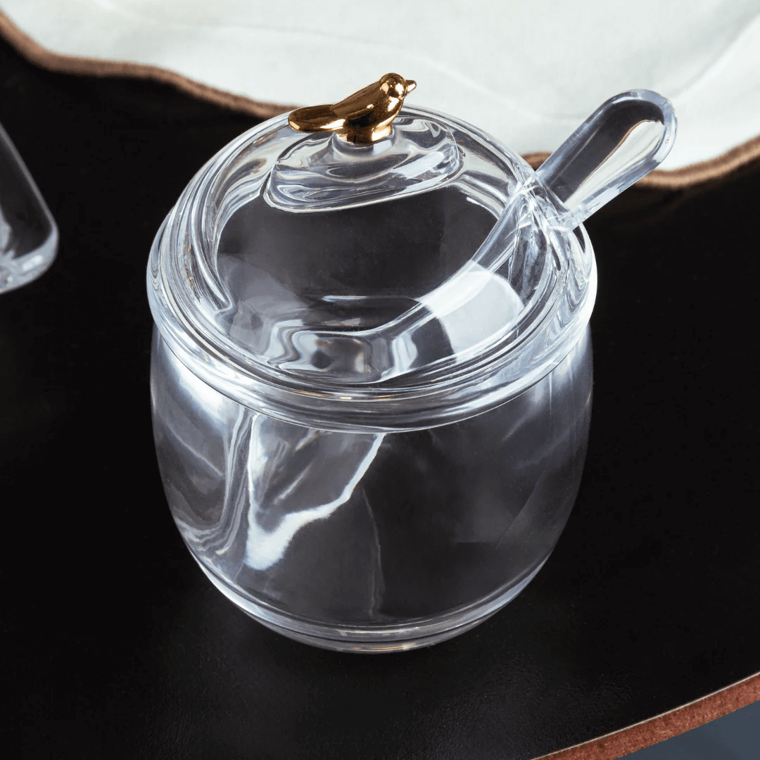 Kit para Mesa Posta Café Golden Bird 8 Peças