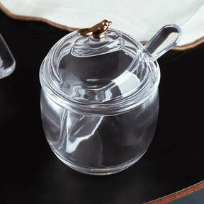 Kit para Mesa Posta Café Golden Bird 8 Peças
