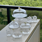Kit para Mesa Posta de Cristal Golden Bird 8 Peças