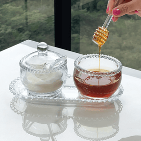 Kit para Mesa Posta Premium de Cristal Linha Pearl 6 Peças