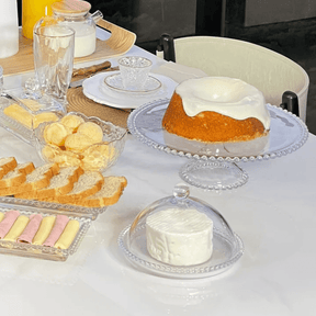 Kit para Mesa Posta Premium de Cristal Linha Pearl 6 Peças