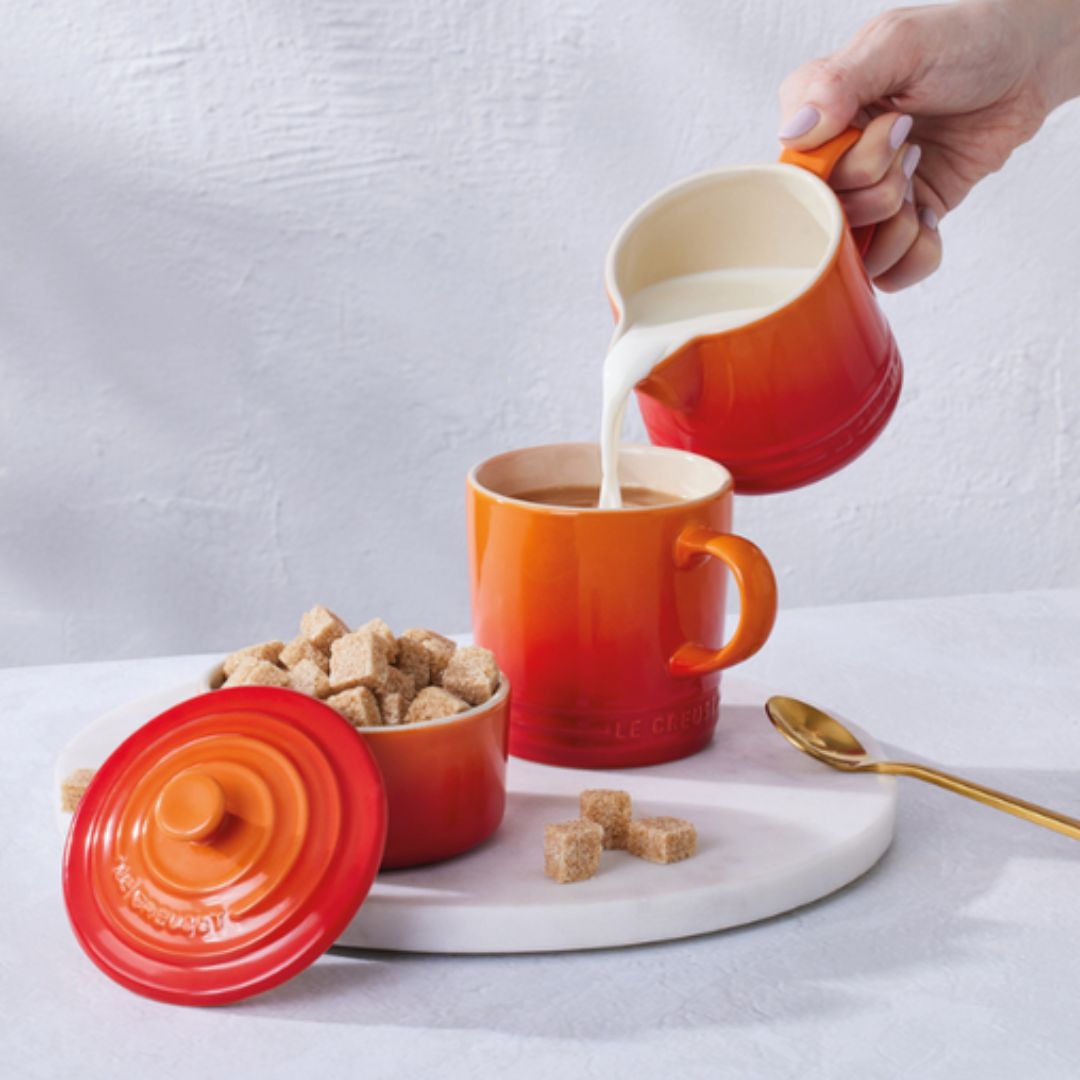 Kit Porta Creme e Açúcar Signature Cerâmica Laranja Le Creuset