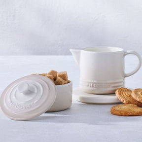 Kit Porta Creme e Açúcar Signature Cerâmica Meringue Le Creuset