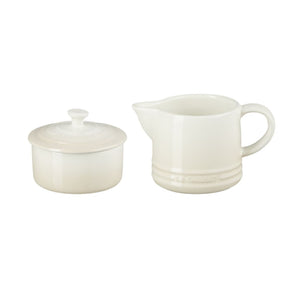 Kit Porta Creme e Açúcar Signature Cerâmica Meringue Le Creuset