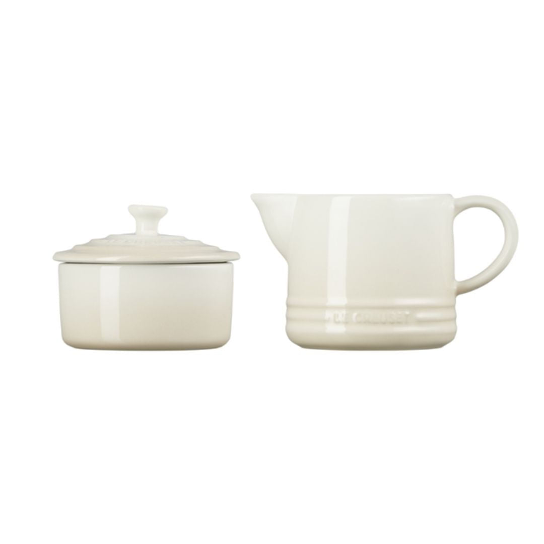 Kit Porta Creme e Açúcar Signature Cerâmica Meringue Le Creuset