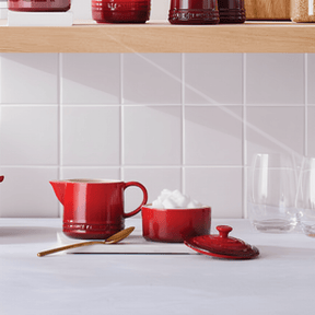 Kit Porta Creme e Açúcar Signature Cerâmica Vermelho Le Creuset
