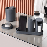 Kit Serene para Banheiro Cinza 4 Peças