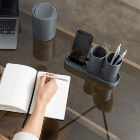 Kit Serene para Banheiro Cinza 4 Peças