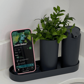Kit Serene para Banheiro Cinza 4 Peças