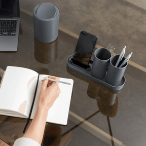 Kit Serene para Escritório Chumbo 3 Peças