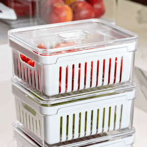 Kit 6 Organizadores de Geladeira Clear Fresh 2,2 Litros