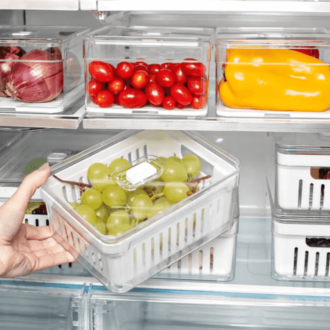 Kit 6 Organizadores de Geladeira Clear Fresh 2,2 Litros
