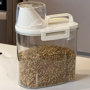 Kit 3 Potes Hermético com Copo Medidor 1,5 Litros Ela Decora