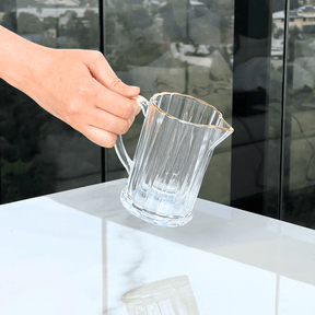 Leiteira Radial em Cristal com Fio de Ouro 290ml