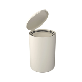 Lixeira com Aro Interno Serene Bege 5 Litros