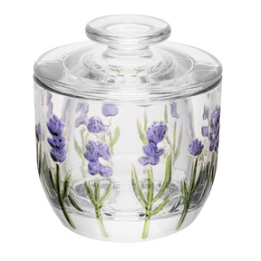 Manteigueira Francesa de Cristal Lavanda 9,5cm