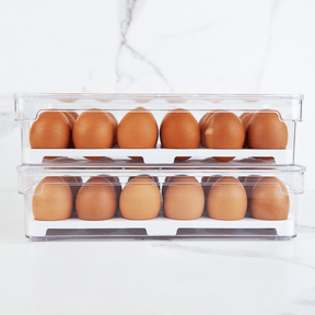 Organizador de Ovos Clear Fresh Natural 18 Ovos