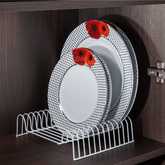 Organizador De Pratos 12 Posições 20 cm Branco