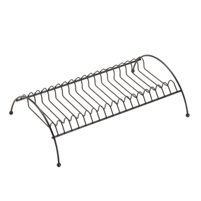 Organizador De Pratos Para Armário e Pia Preto Linha Black