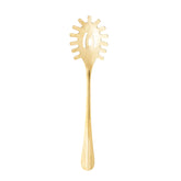 Pegador para Macarrão Positano em Aço Inox Dourado 27,5cm