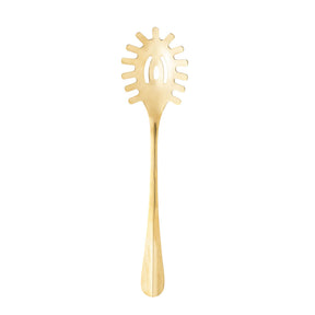 Pegador para Macarrão Positano em Aço Inox Dourado 27,5cm