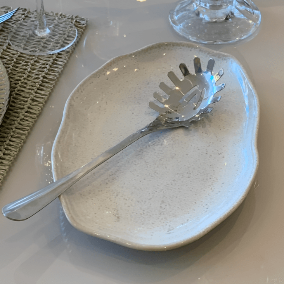 Pegador para Massas em Aço Inox Opera Cromado 26cm