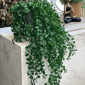 Pendente de Folhas Verde Escuro 75cm