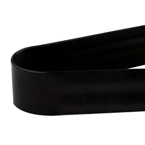 Pinça Pegador de Gelo em Aço Inox Preto 14,5cm x 2cm