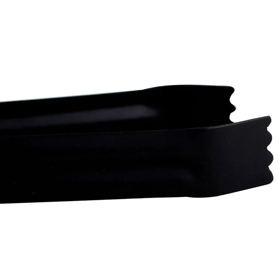 Pinça Pegador de Gelo em Aço Inox Preto 14,5cm x 2cm