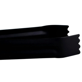 Pinça Pegador de Gelo em Aço Inox Preto 14,5cm x 2cm