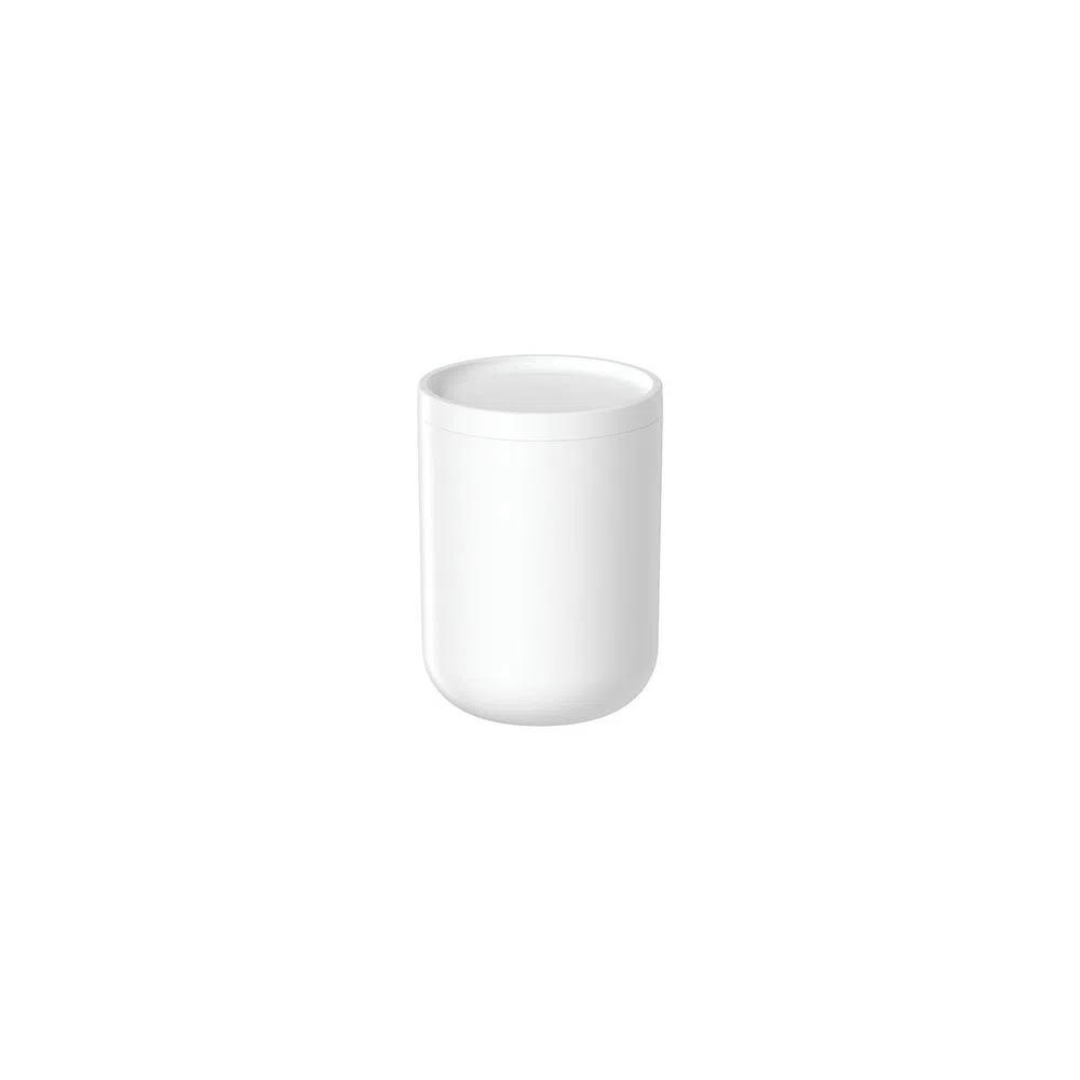 Porta Algodão e Cotonete Bold Branco 10,7cm