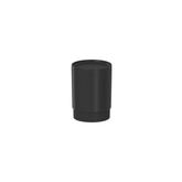 Porta Algodão e Cotonete Dorica Preto 10,7cm