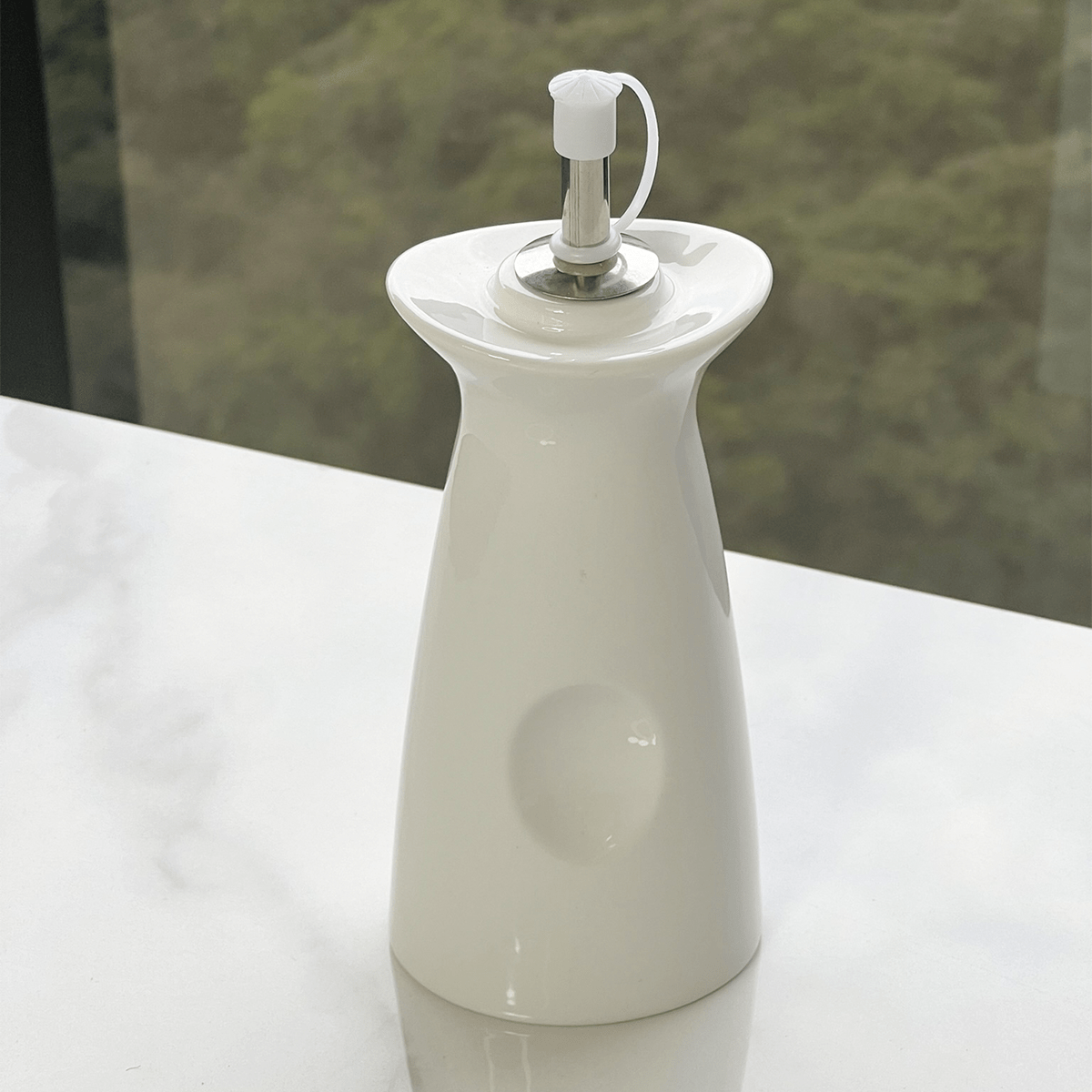 Porta Azeite e Vinagre Oasis Branco 250ml