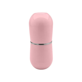 Porta Escova Cromo Belly Com Tampa Rosa Quartz