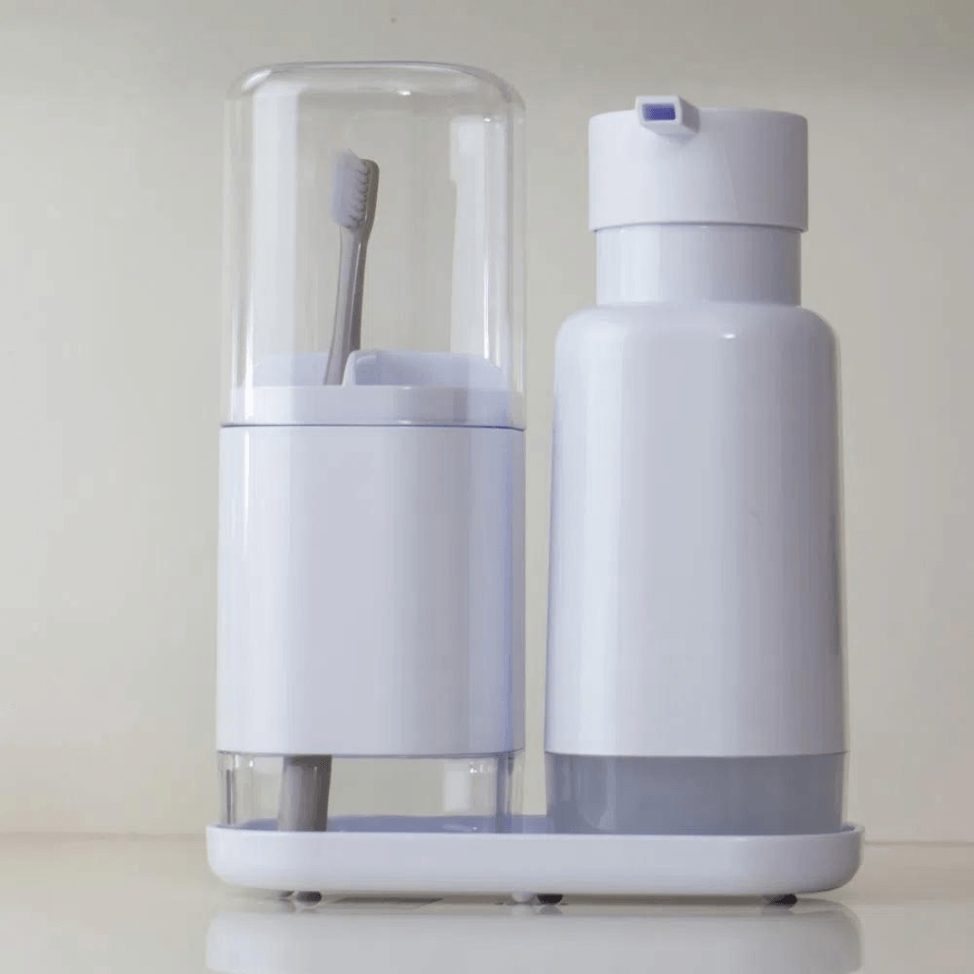 Porta Escova Dual Branco